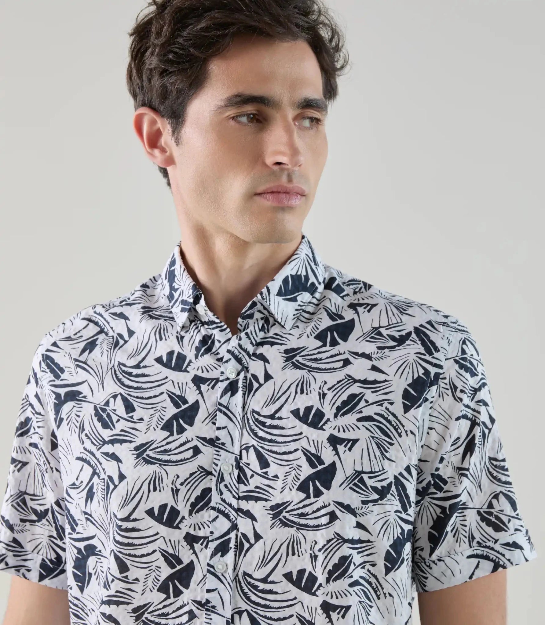Chemise fantaisie marine - IZAC