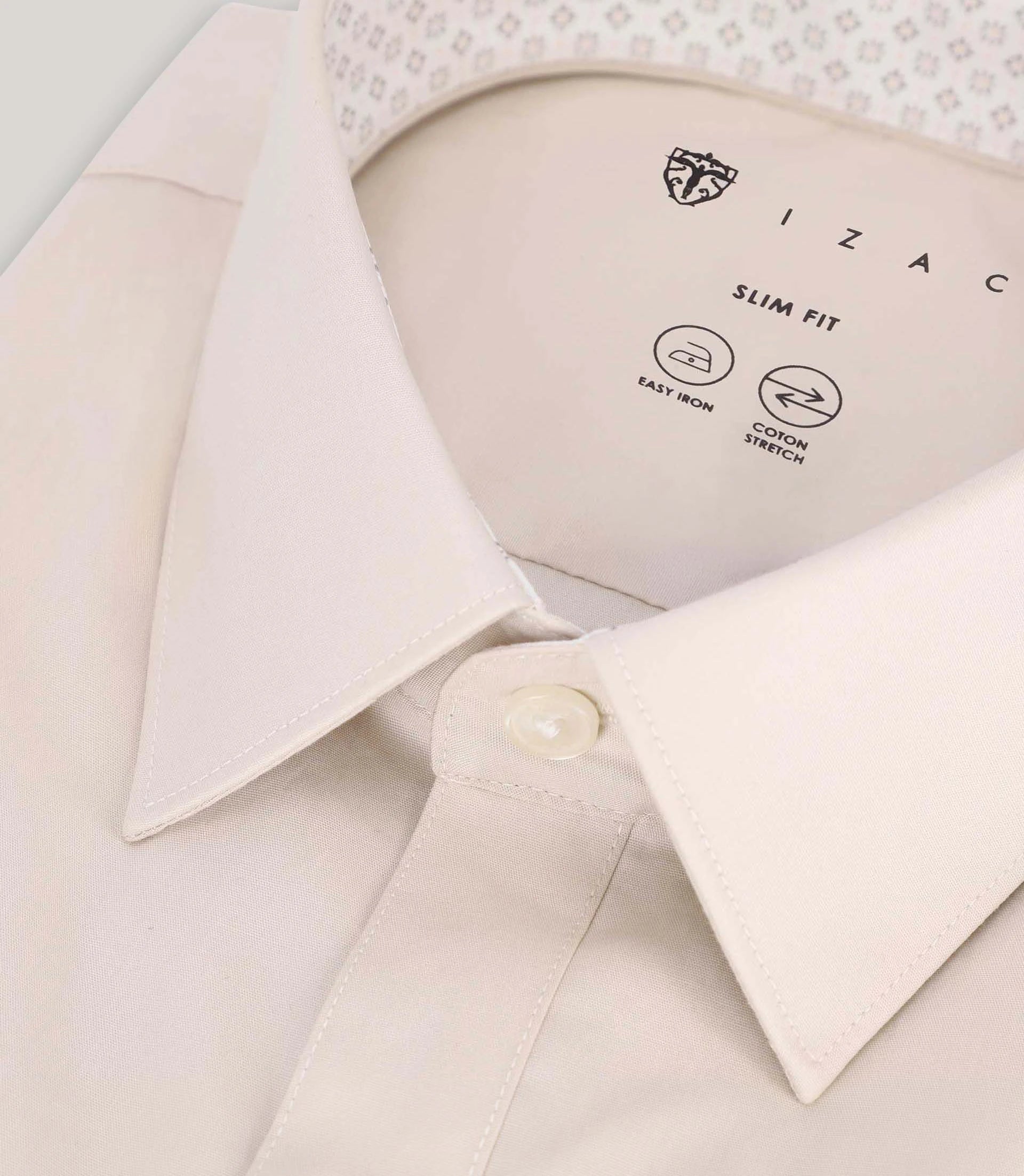 Chemise ville avec coudières beige - IZAC