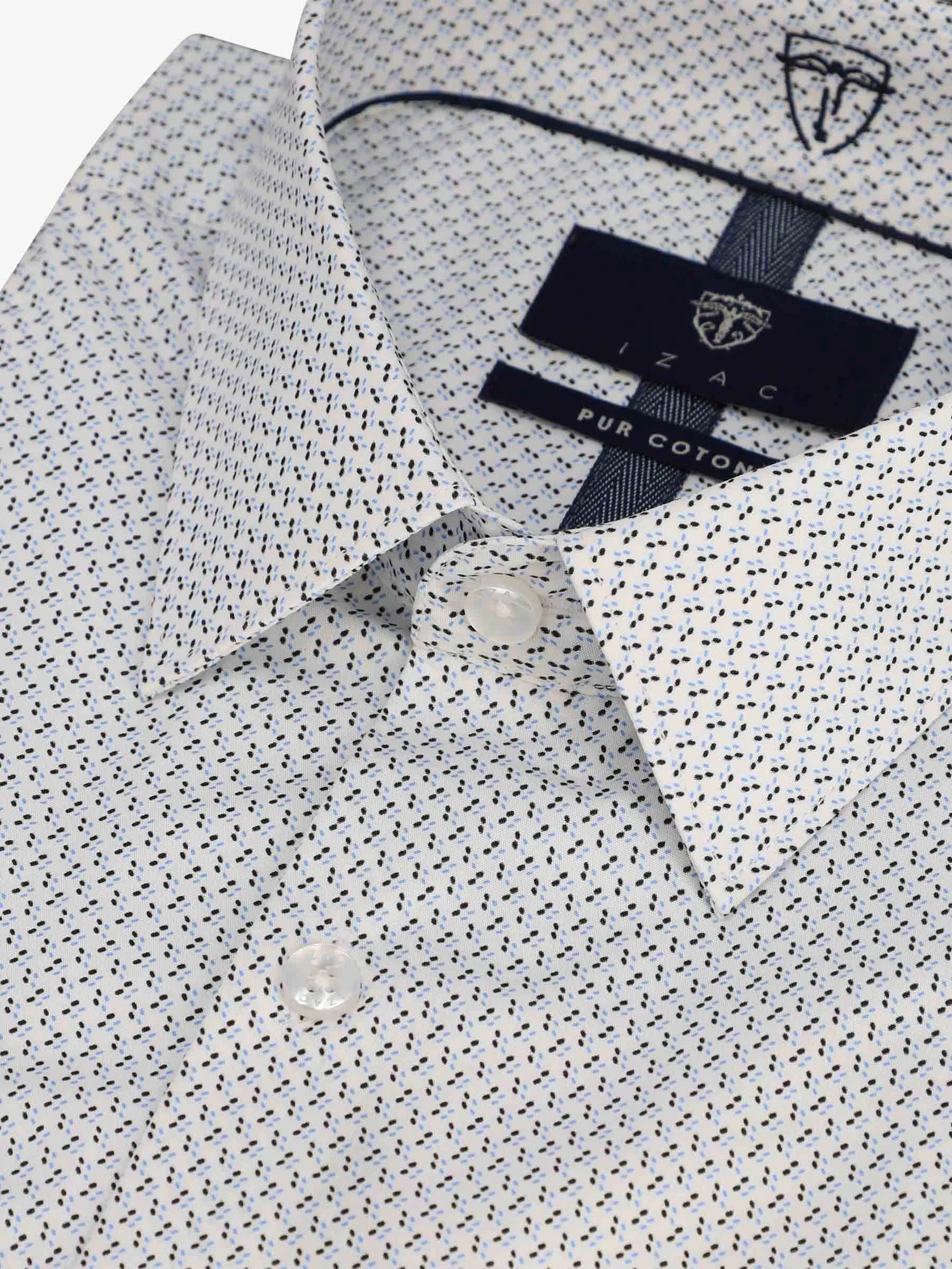 Chemise fantaisie blanche - IZAC