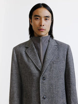 Manteau à parmenture amovible taupe - IZAC