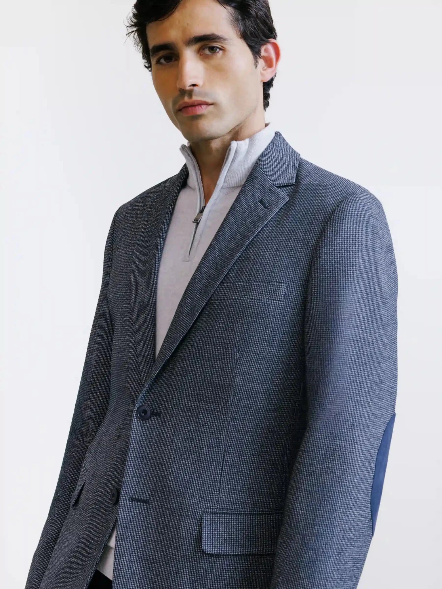Veste 2 boutons blanche et marine - IZAC