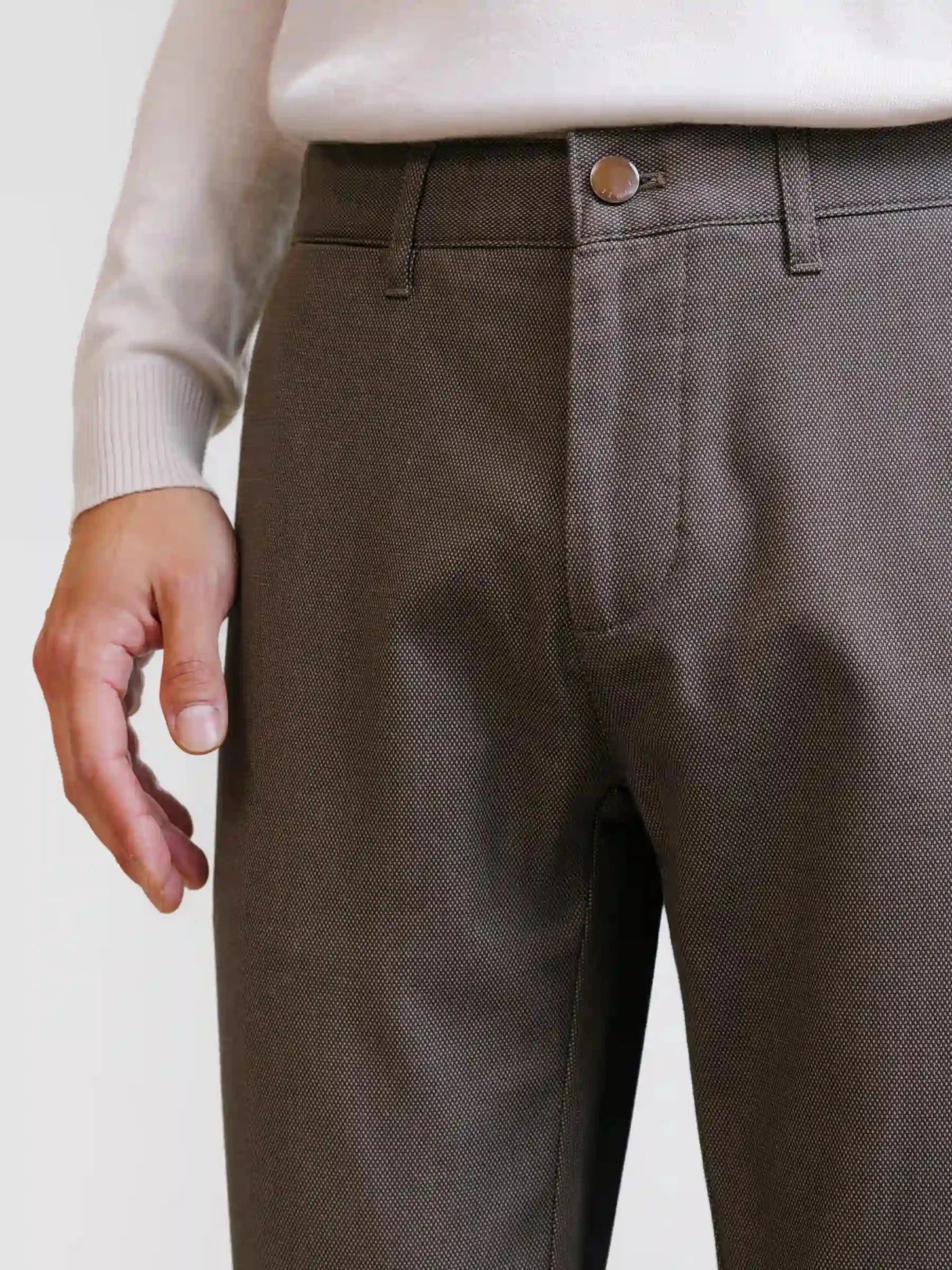 Pantalon armuré châtain - IZAC
