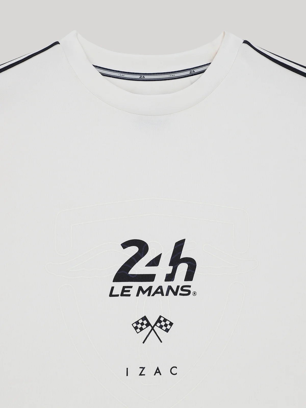 T-shirt col rond écru 24h Le Mans - IZAC
