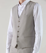 Gilet ville en laine majoritaire taupe - IZAC