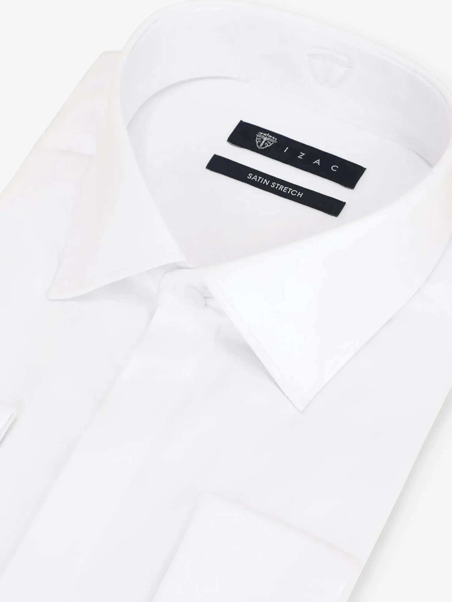 Chemise en satin de coton blanche - IZAC