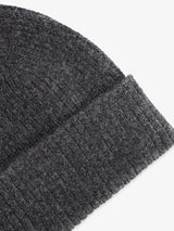 Bonnet en maille côtelée anthracite - IZAC