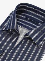 Chemise ville rayée marine - IZAC