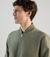 Blouson col teddy kaki - IZAC
