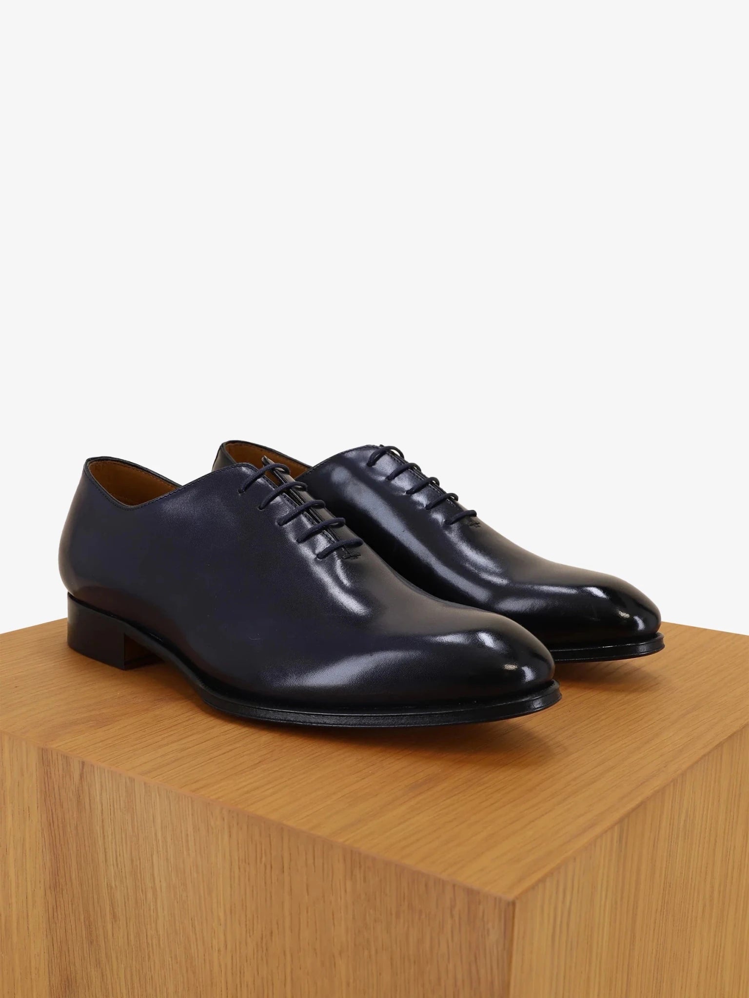 Richelieu en cuir marine - IZAC
