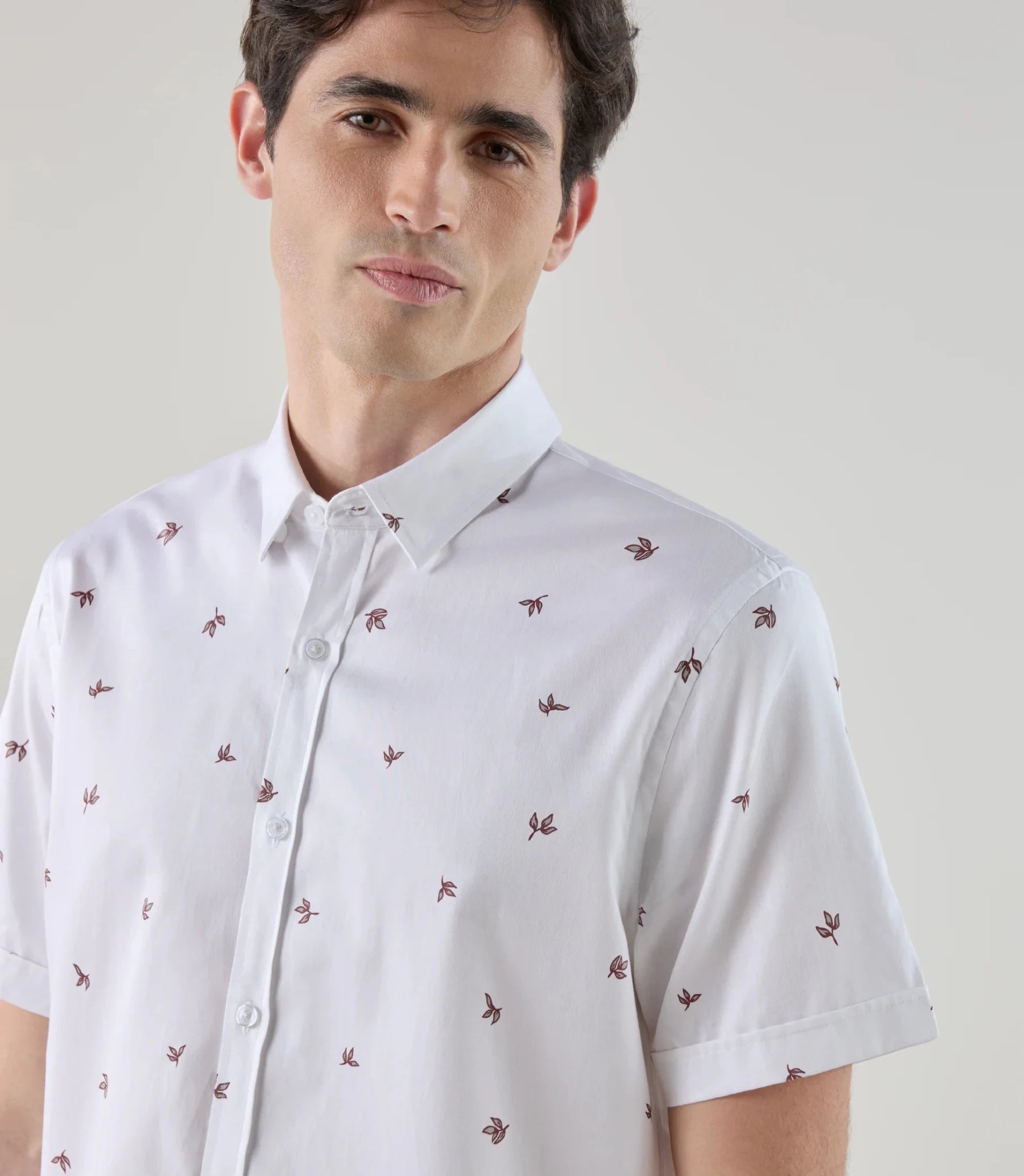 Chemise fantaisie blanche - IZAC