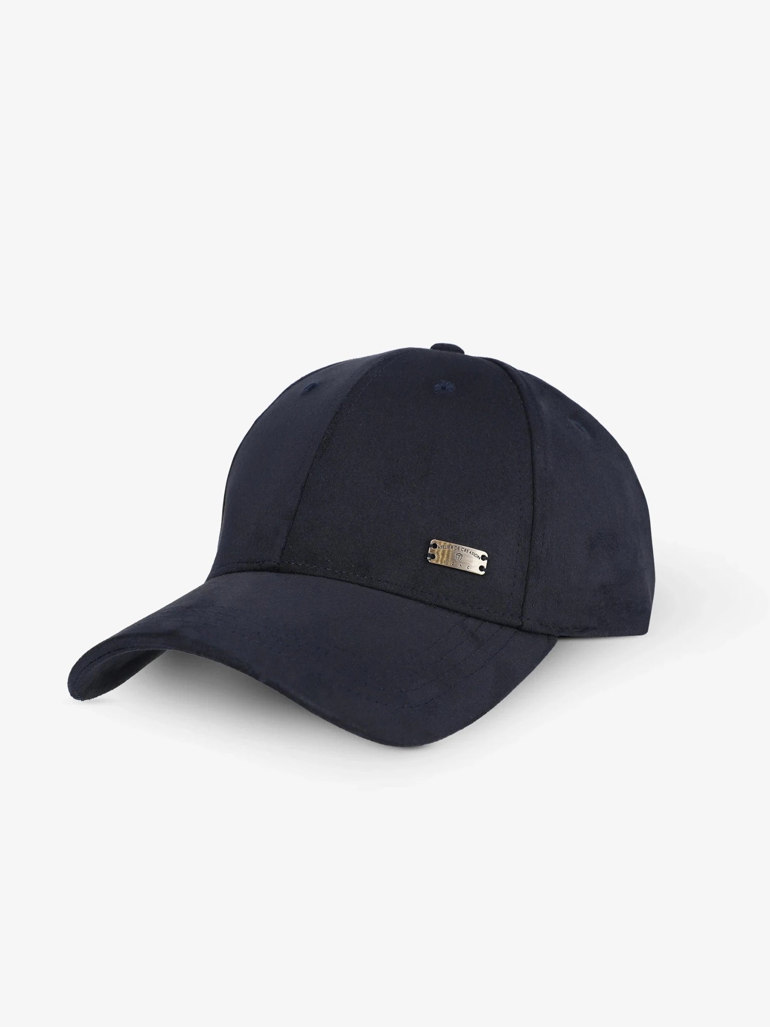 Casquette unie en suede marine - IZAC
