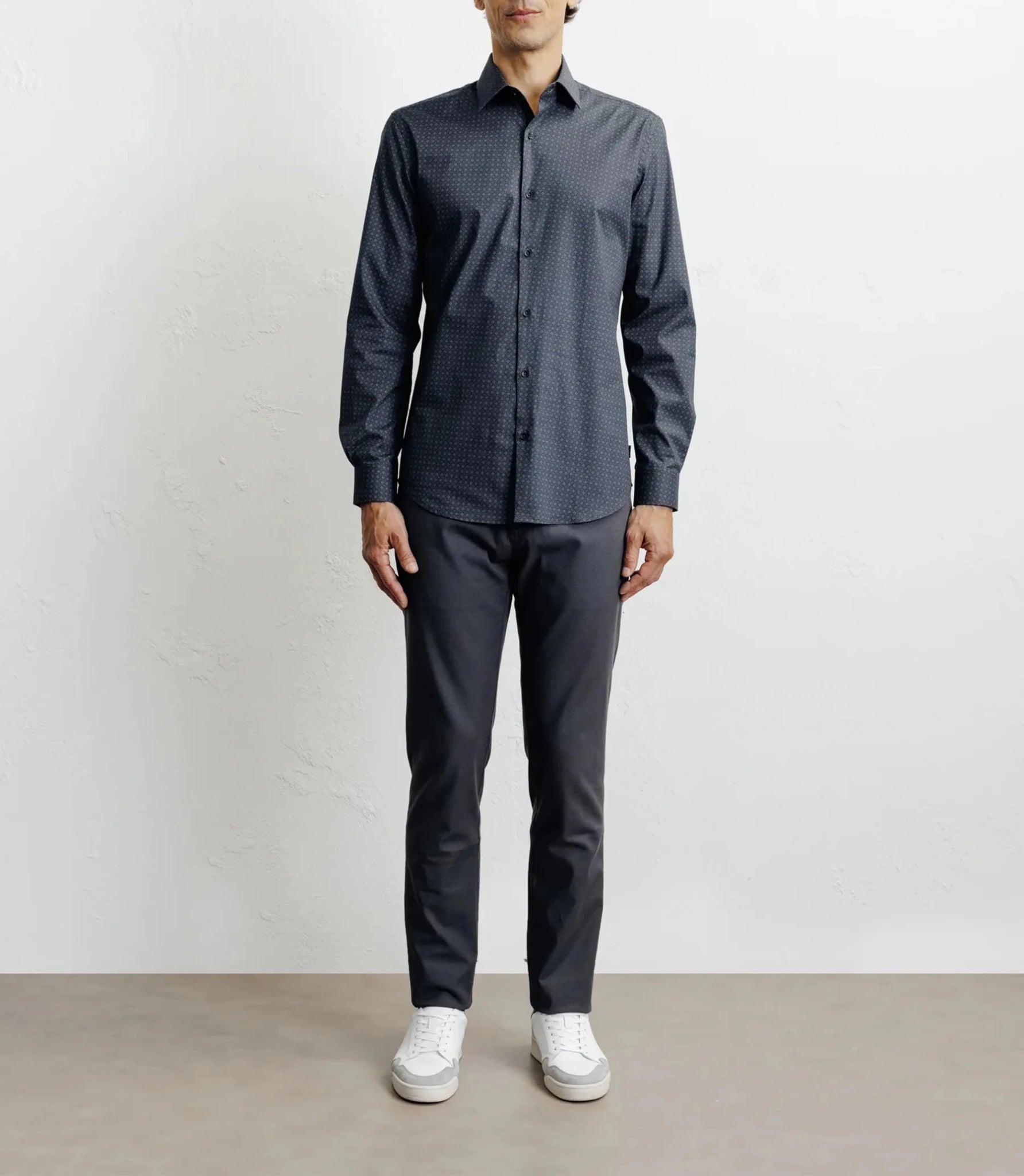 Chemise ville imprimée noire - IZAC