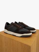 Baskets en cuir marron - IZAC