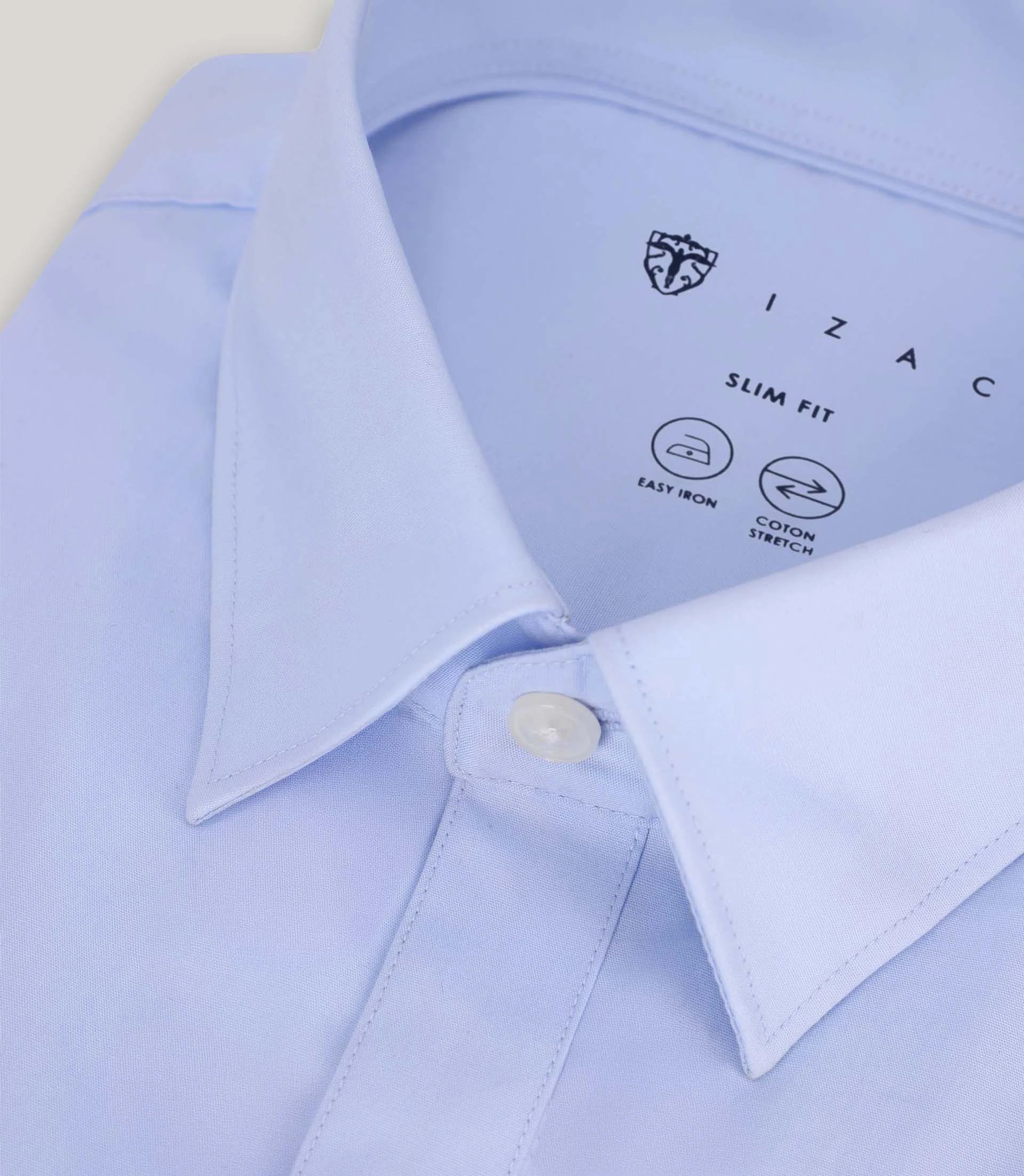 Chemise ville unie ciel - IZAC