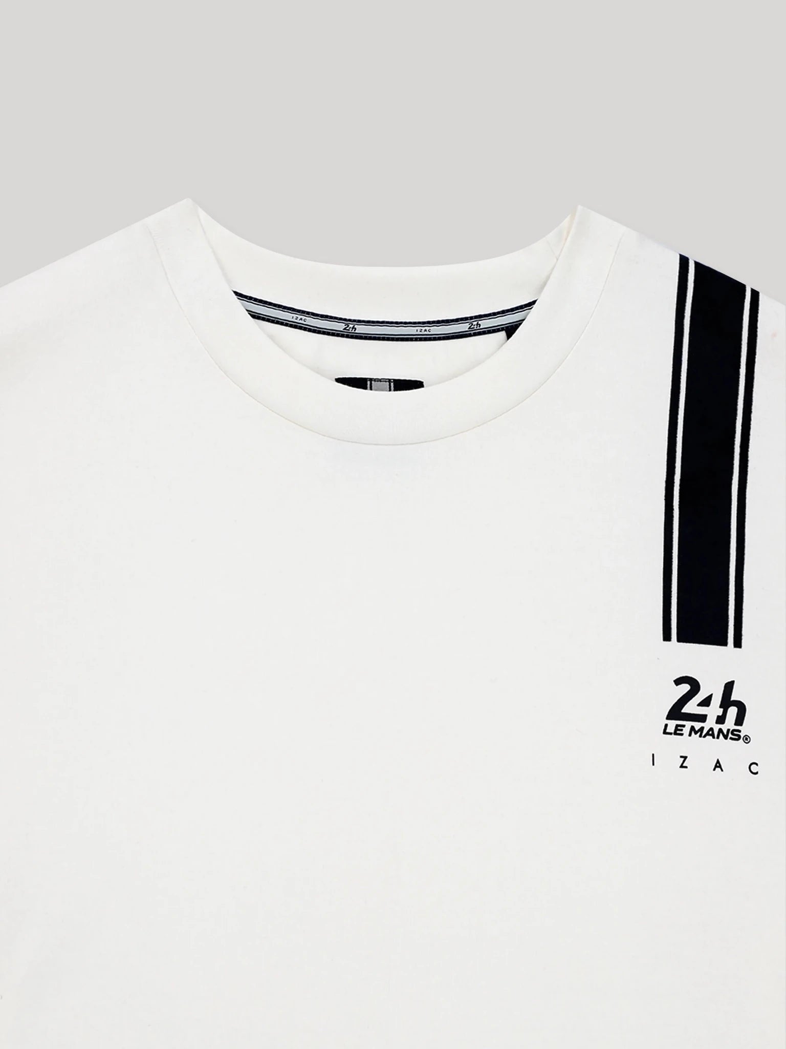 T-shirt col rond écru 24h Le Mans - IZAC
