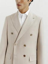 Costume croisé beige - IZAC