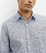 Chemise casual imprimée fleurs ciel - IZAC