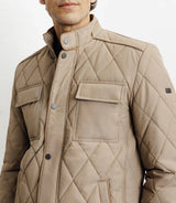Blouson col chemise beige - IZAC