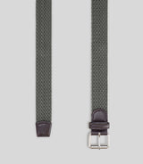 Ceinture tressée kaki - IZAC