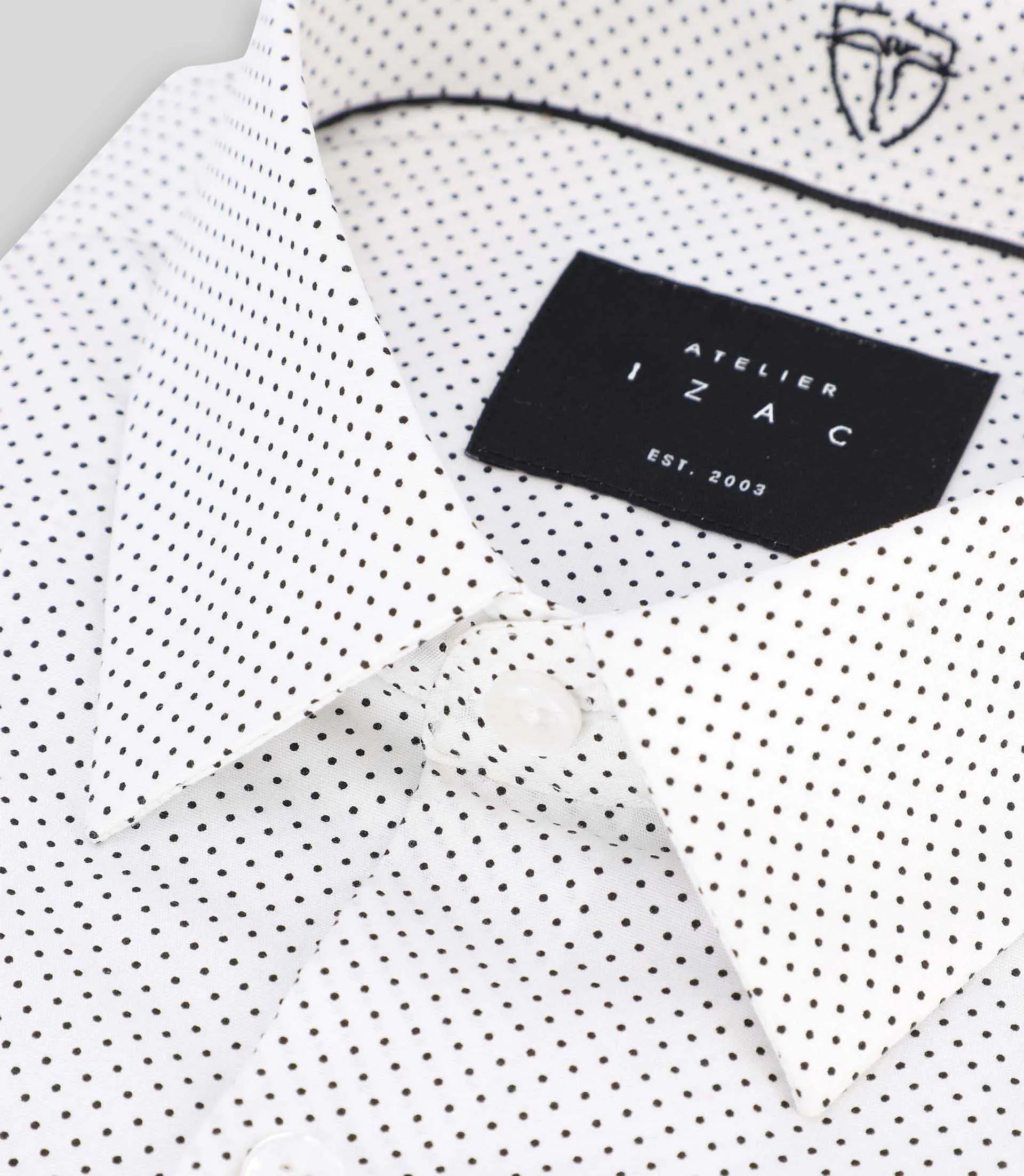 Chemise fantaisie blanche - IZAC