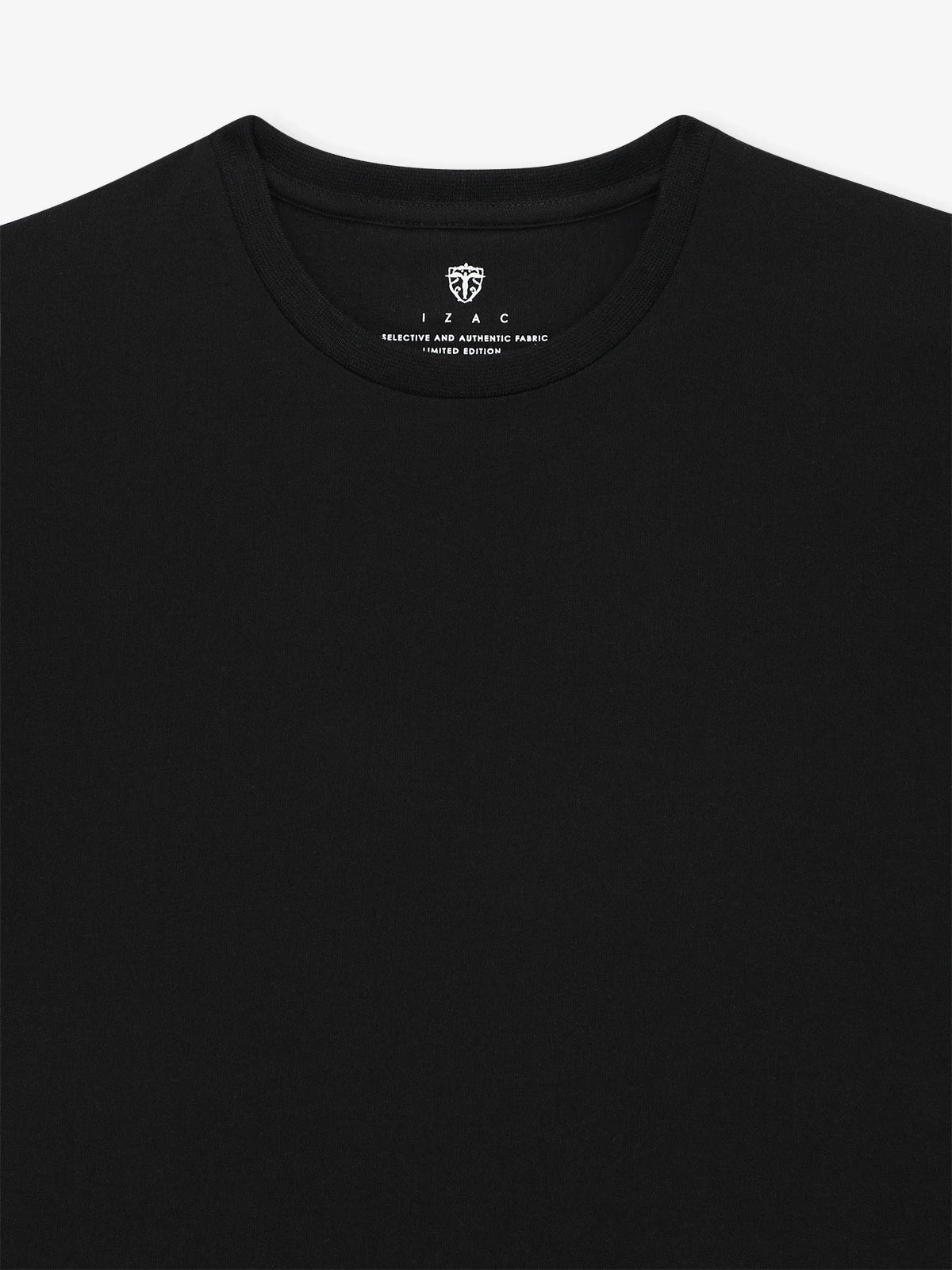 T-shirt col rond noir - IZAC