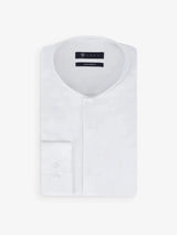 Chemise ville satin de coton blanc - IZAC