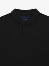 Polo boutonné noir - IZAC