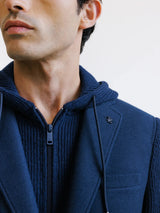 Veste en maille marine - IZAC
