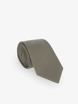 Cravate unie taupe - IZAC