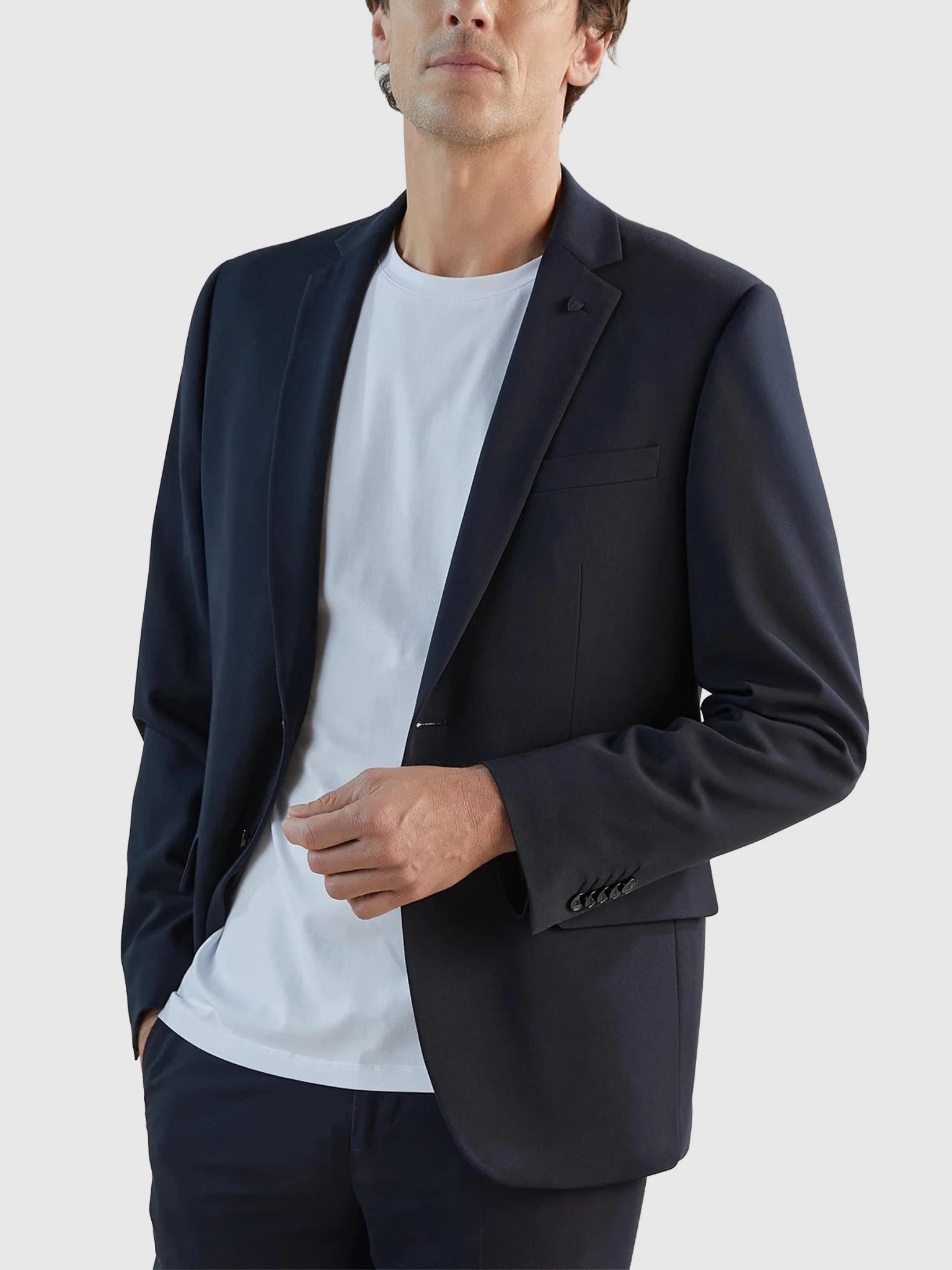 Costume 2 boutons laine marine - IZAC