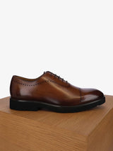 Richelieu en cuir marron