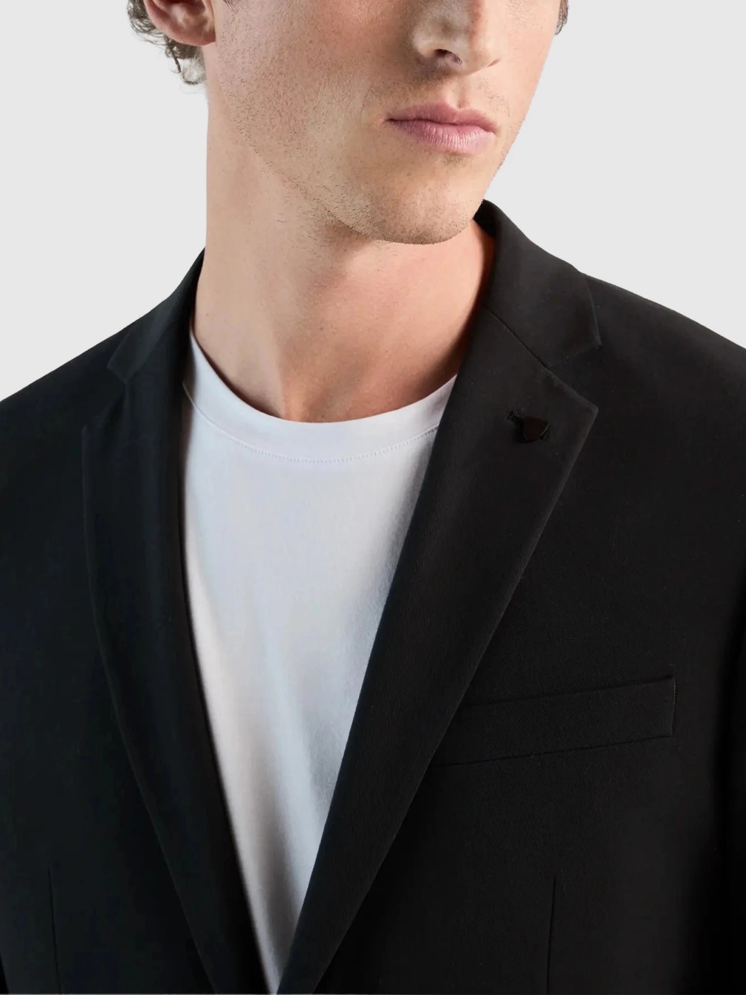 Costume 2 boutons laine noir - IZAC