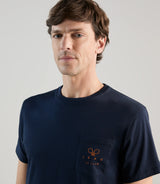 T-shirt à manches courtes marine - IZAC