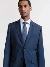 2-button suit, majority wool, blue