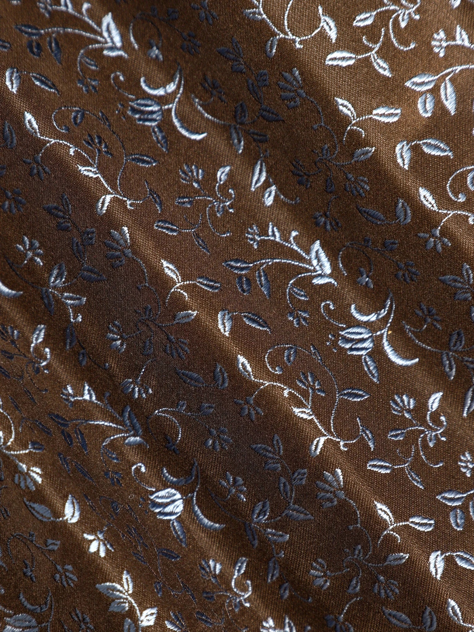 Pochette fantaisie marron - IZAC