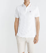Polo piqué boutonné blanc - IZAC