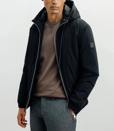 Blouson à capuche noir - IZAC