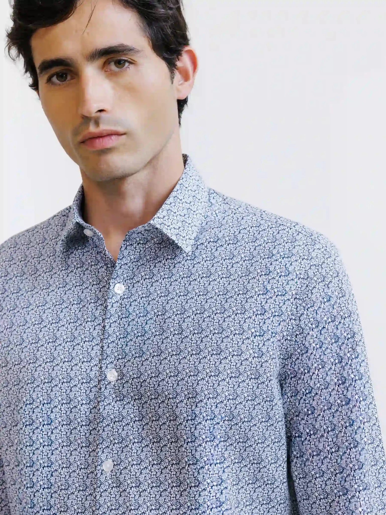 Chemise fantaisie marine - IZAC