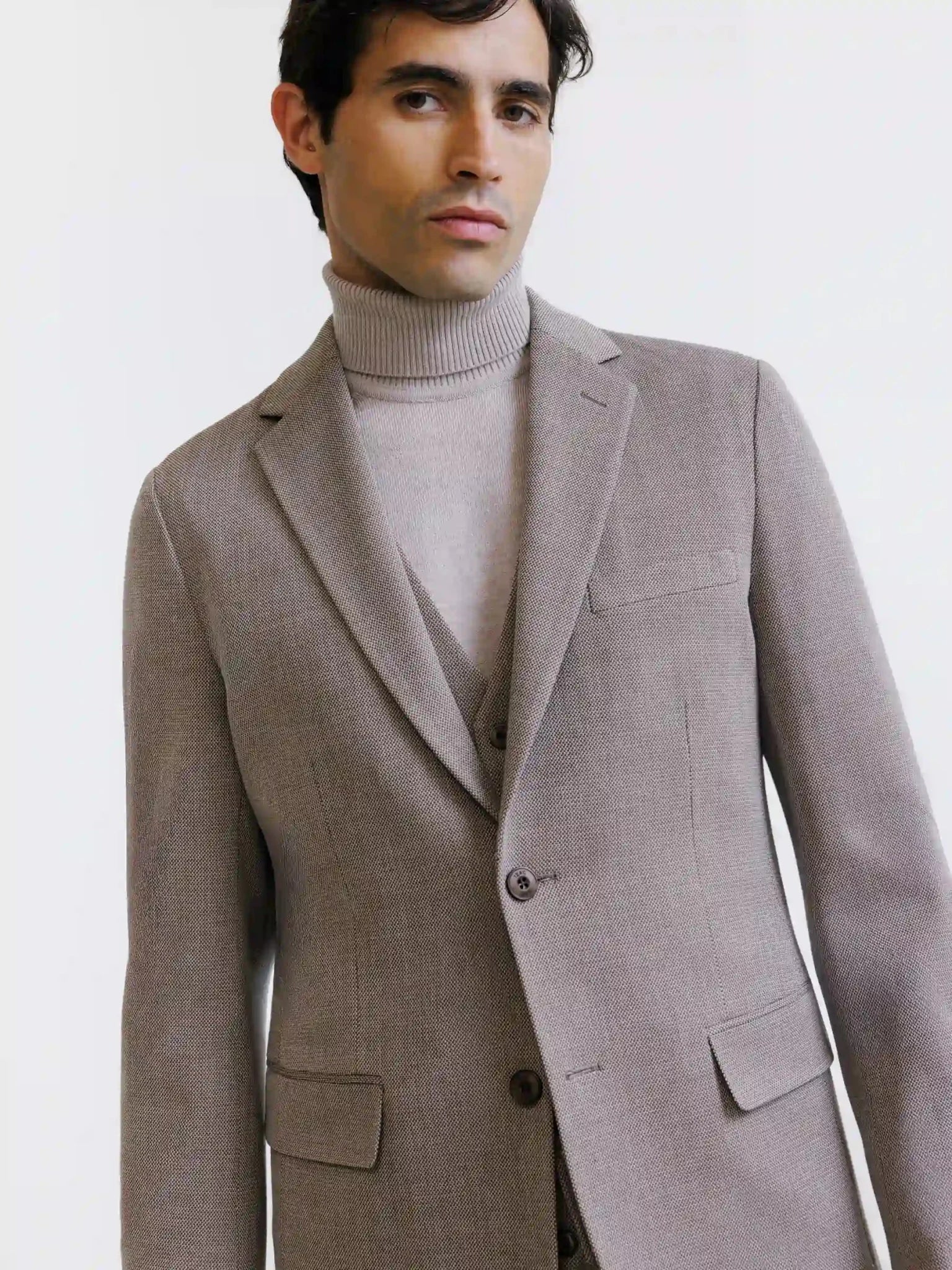 Veste 2 boutons beige - IZAC