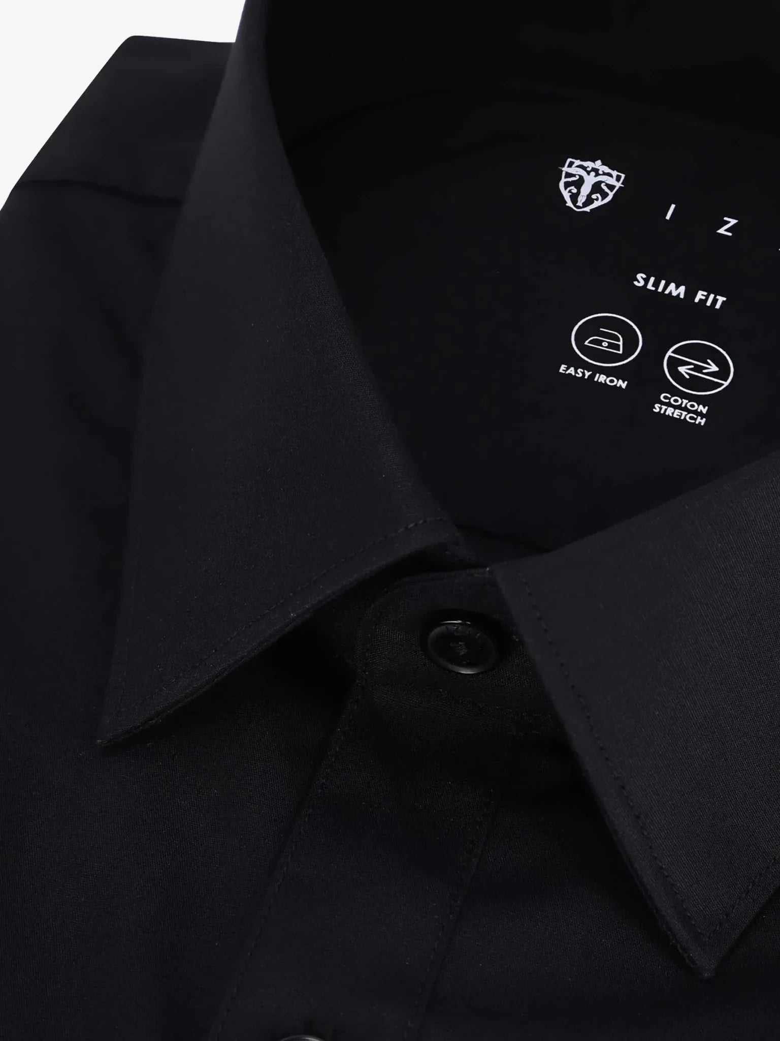 Chemise ville unie noire - IZAC
