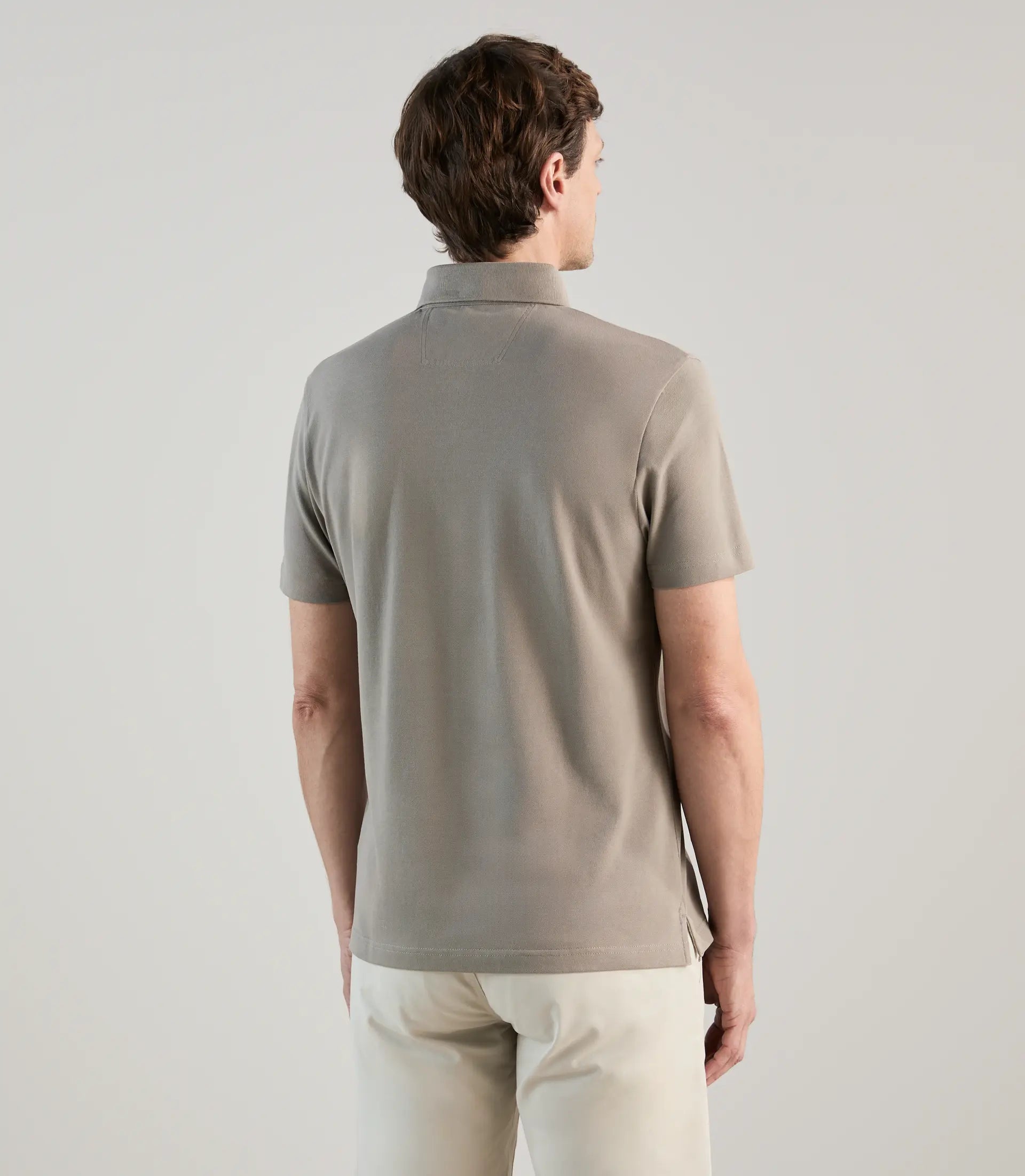 Polo piqué taupe - IZAC
