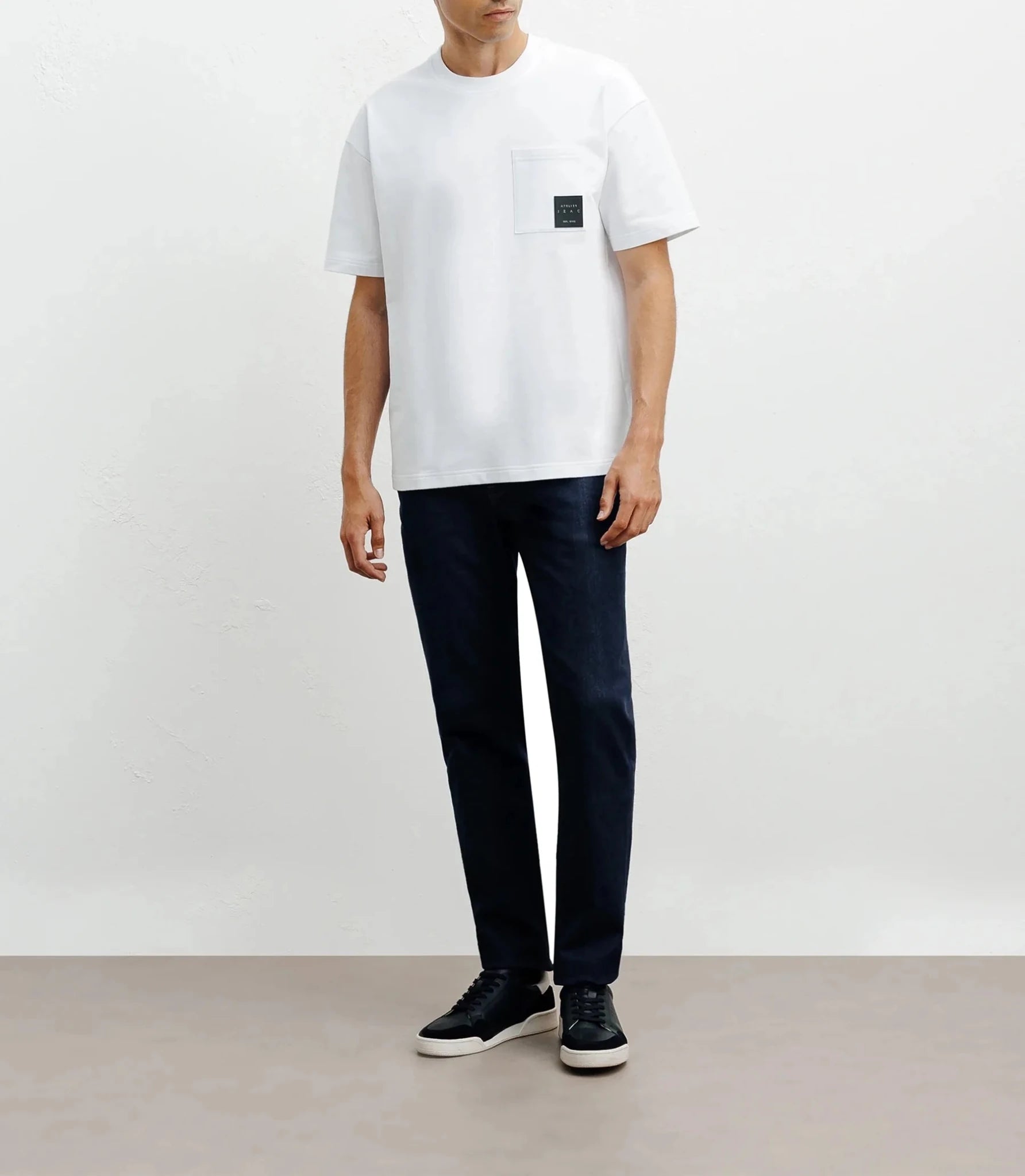T-shirt oversize col rond blanc - IZAC