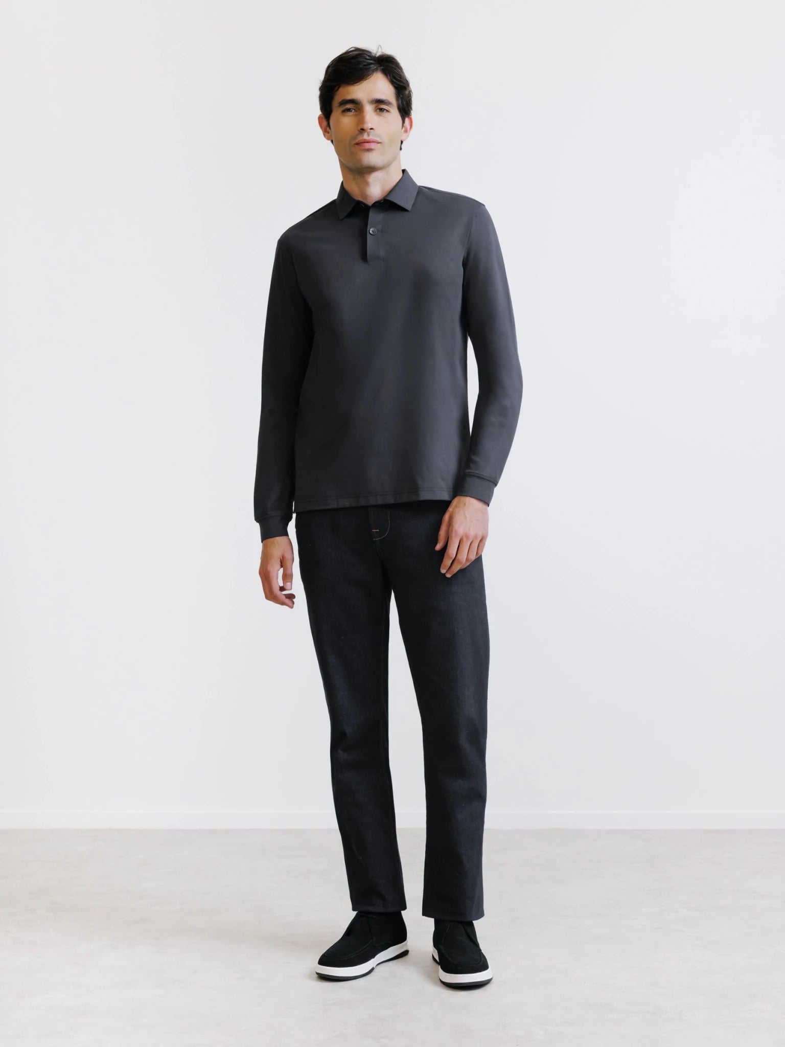 Polo non iron noir - IZAC
