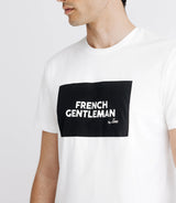 T-shirt avec écriture blanc - IZAC