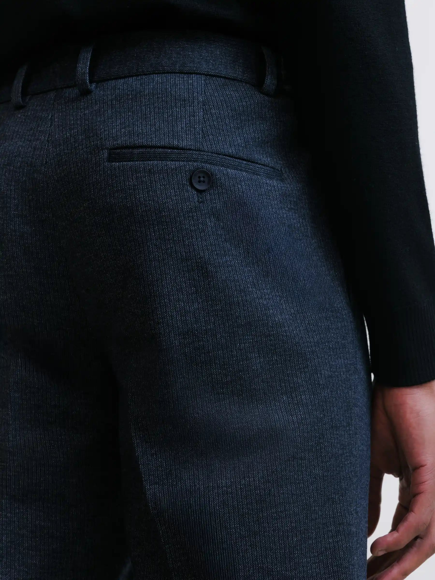 Navy knit city pants