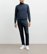 Indigo turtleneck sweater