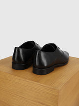 Richelieu en cuir noir - IZAC