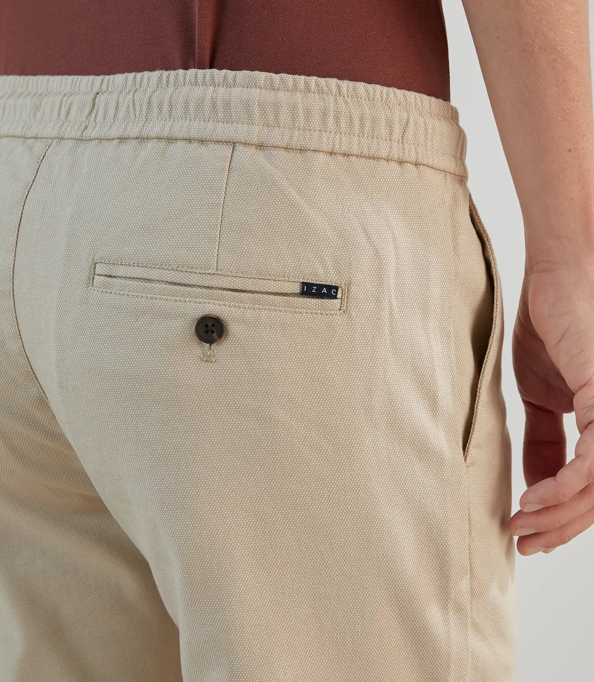 Pantalon casual armuré beige - IZAC