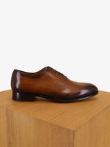 Richelieu shoes in brown leather
