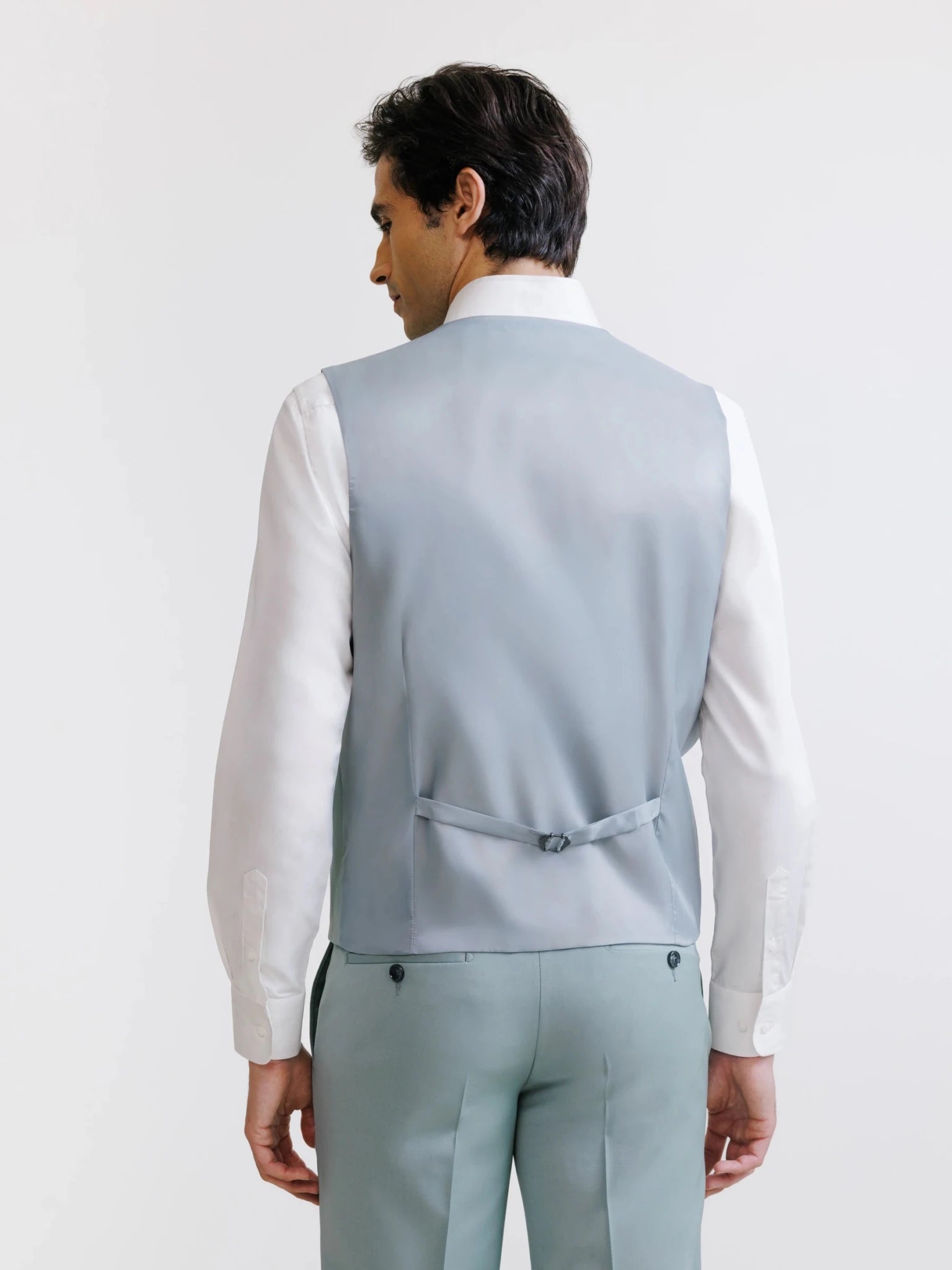 Gilet ville en laine majoritaire vert clair - IZAC